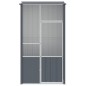 vidaXL Jaula de pájaros acero galvanizado gris antracita 115x78x200 cm vidaXL Jaula de pájaros acero galvanizado gris antracita 115x78x200 cm
