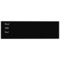 vidaXL Pizarra magnética de pared vidrio templado negro 100x30 cm vidaXL Pizarra magnética de pared vidrio templado negro 100x30 cm