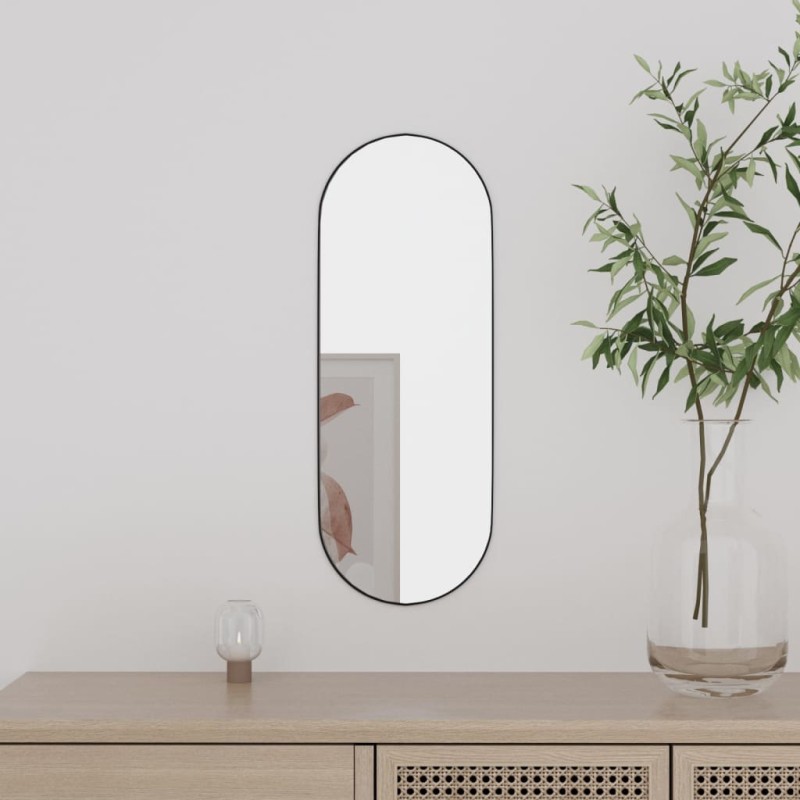vidaXL Espejo de pared vidrio ovalado 15x40 cm vidaXL Espejo de pared vidrio ovalado 15x40 cm