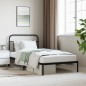 vidaXL Estructura de cama con cabecero metal negro 100x200 cm vidaXL Estructura de cama con cabecero metal negro 100x200 cm