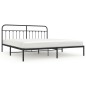 vidaXL Estructura de cama con cabecero metal negro 193x203 cm vidaXL Estructura de cama con cabecero metal negro 193x203 cm
