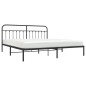 vidaXL Estructura de cama con cabecero metal negro 193x203 cm vidaXL Estructura de cama con cabecero metal negro 193x203 cm