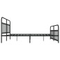 vidaXL Estructura de cama cabecero y pie de cama metal negro 193x203cm vidaXL Estructura de cama cabecero y pie de cama metal negro 193x203cm