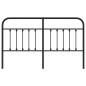 vidaXL Cabecero de metal negro 180 cm vidaXL Cabecero de metal negro 180 cm