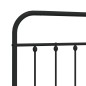 vidaXL Cabecero de metal negro 180 cm vidaXL Cabecero de metal negro 180 cm