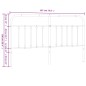 vidaXL Cabecero de metal negro 180 cm vidaXL Cabecero de metal negro 180 cm