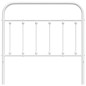 vidaXL Cabecero de metal blanco 100 cm vidaXL Cabecero de metal blanco 100 cm