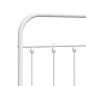 vidaXL Cabecero de metal blanco 100 cm vidaXL Cabecero de metal blanco 100 cm