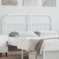 vidaXL Cabecero de metal blanco 150 cm
