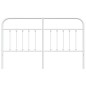 vidaXL Cabecero de metal blanco 180 cm