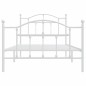 vidaXL Estructura cama metal cabecero y pie de cama blanca 100x190 cm vidaXL Estructura cama metal cabecero y pie de cama blanca 100x190 cm