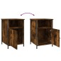 vidaXL Mesitas noche 2 uds madera contrachapada roble humo 40x42x60 cm vidaXL Mesitas noche 2 uds madera contrachapada roble humo 40x42x60 cm