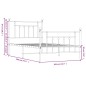 vidaXL Estructura de cama con cabecero y estribo metal negro 100x190cm vidaXL Estructura de cama con cabecero y estribo metal negro 100x190cm