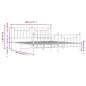 vidaXL Estructura cama metal con cabecero y pie cama blanco 193x203 cm