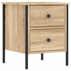 vidaXL Mesita de noche madera de ingeniería roble Sonoma 40x42x50 cm