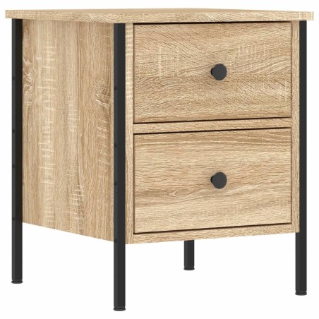 vidaXL Mesita de noche madera de ingeniería roble Sonoma 40x42x50 cm