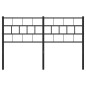 vidaXL Cabecero de metal negro 120 cm vidaXL Cabecero de metal negro 120 cm