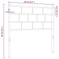vidaXL Cabecero de metal blanco 75 cm vidaXL Cabecero de metal blanco 75 cm