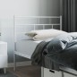 vidaXL Cabecero de metal blanco 90 cm vidaXL Cabecero de metal blanco 90 cm