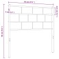 vidaXL Cabecero de metal blanco 90 cm vidaXL Cabecero de metal blanco 90 cm