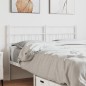 vidaXL Cabecero de metal blanco 140 cm vidaXL Cabecero de metal blanco 140 cm