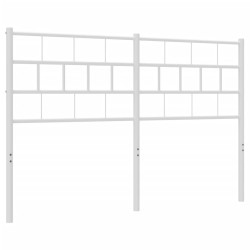 vidaXL Cabecero de metal blanco 140 cm