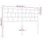 vidaXL Cabecero de metal blanco 140 cm vidaXL Cabecero de metal blanco 140 cm