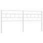 vidaXL Cabecero de metal blanco 160 cm vidaXL Cabecero de metal blanco 160 cm