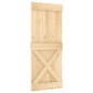 vidaXL Puerta corredera con herrajes madera maciza de pino 85x210 cm vidaXL Puerta corredera con herrajes madera maciza de pino 85x210 cm