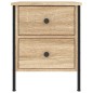 vidaXL Mesita de noche madera de ingeniería roble Sonoma 40x42x50 cm vidaXL Mesita de noche madera de ingeniería roble Sonoma 40x42x50 cm
