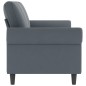 vidaXL Sofá de 3 plazas terciopelo gris oscuro 180 cm vidaXL Sofá de 3 plazas terciopelo gris oscuro 180 cm