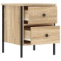 vidaXL Mesita de noche madera de ingeniería roble Sonoma 40x42x50 cm vidaXL Mesita de noche madera de ingeniería roble Sonoma 40x42x50 cm