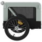 vidaXL Remolque de bicicleta mascotas hierro tela Oxford gris negro vidaXL Remolque de bicicleta mascotas hierro tela Oxford gris negro