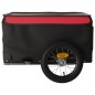 vidaXL Remolque para bicicleta hierro negro y rojo 30 kg vidaXL Remolque para bicicleta hierro negro y rojo 30 kg