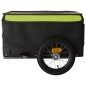 vidaXL Remolque para bicicleta hierro negro y verde 30 kg vidaXL Remolque para bicicleta hierro negro y verde 30 kg