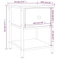 vidaXL Mesita de noche madera de ingeniería marrón roble 34x35,5x45 cm vidaXL Mesita de noche madera de ingeniería marrón roble 34x35,5x45 cm
