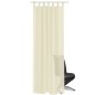 2 Cortinas color crema transparentes 140 x 245 cm
