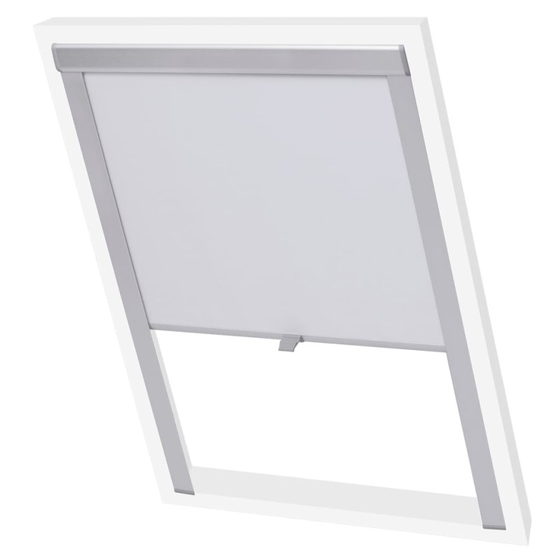 vidaXL Persiana enrollable opaca blanca UK08