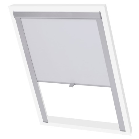 vidaXL Persiana enrollable opaca blanca UK08