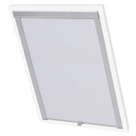 vidaXL Persiana enrollable opaca blanca UK08