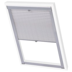 vidaXL Persiana plisada blanca PK08