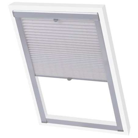 vidaXL Persiana plisada blanca PK08