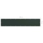 vidaXL Toldo para balcón tela oxford verde oscuro 75x400 cm vidaXL Toldo para balcón tela oxford verde oscuro 75x400 cm