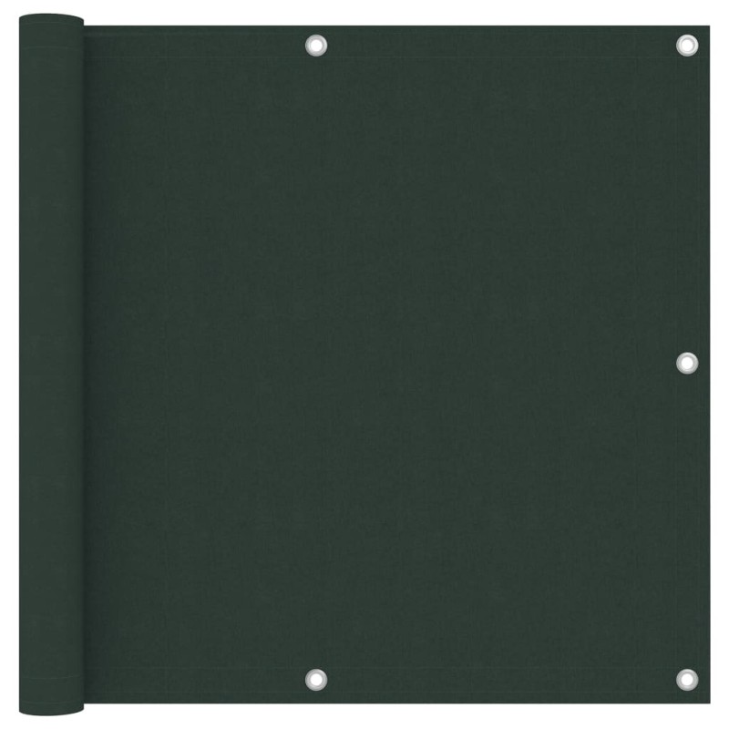 vidaXL Toldo para balcón tela oxford verde oscuro 90x500 cm vidaXL Toldo para balcón tela oxford verde oscuro 90x500 cm