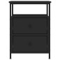 vidaXL Mesita de noche madera de ingeniería negro 44x45x60 cm vidaXL Mesita de noche madera de ingeniería negro 44x45x60 cm