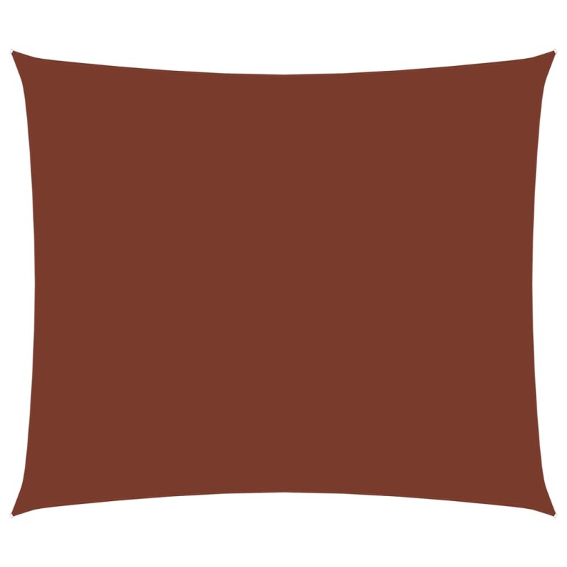 vidaXL Toldo de vela rectangular tela Oxford terracota 2x3 m