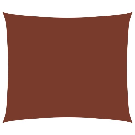 vidaXL Toldo de vela rectangular tela Oxford terracota 2x3 m