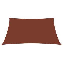 vidaXL Toldo de vela rectangular tela Oxford terracota 2x3 m