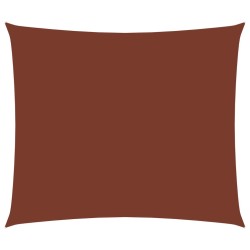 vidaXL Toldo de vela rectangular tela Oxford terracota 2,5x4,5 m 