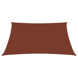 vidaXL Toldo de vela rectangular tela Oxford terracota 2,5x4,5 m 